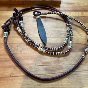 Hand Braided Rawhide Show Romel leather Reins